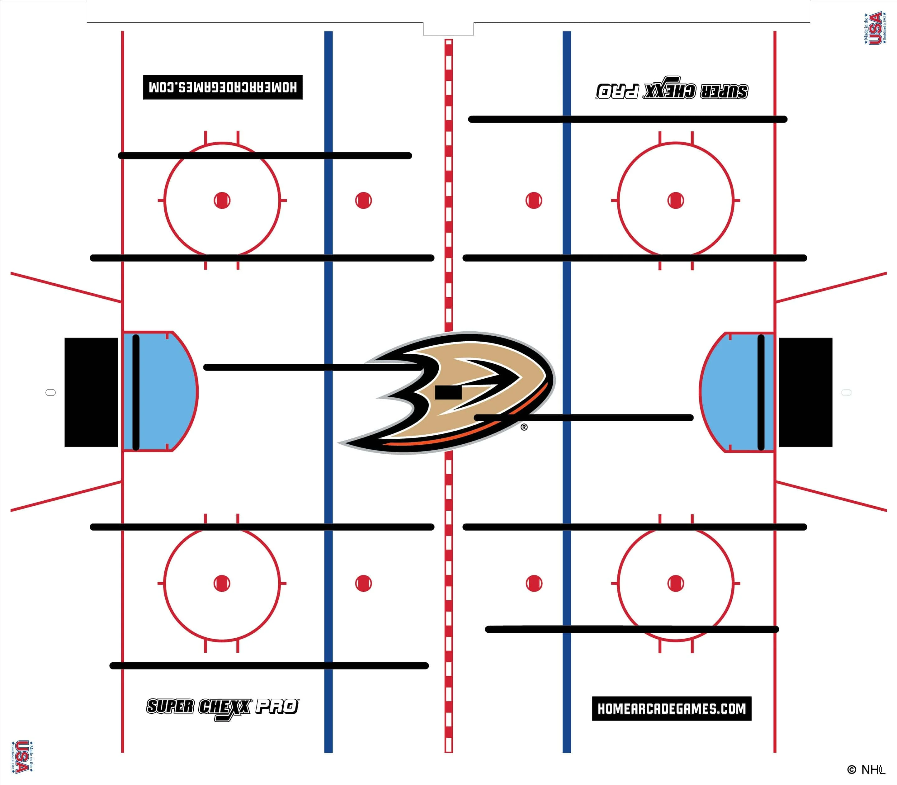 Anaheim Ducks NHL Super Chexx Pro Bubble Hockey - Image 3