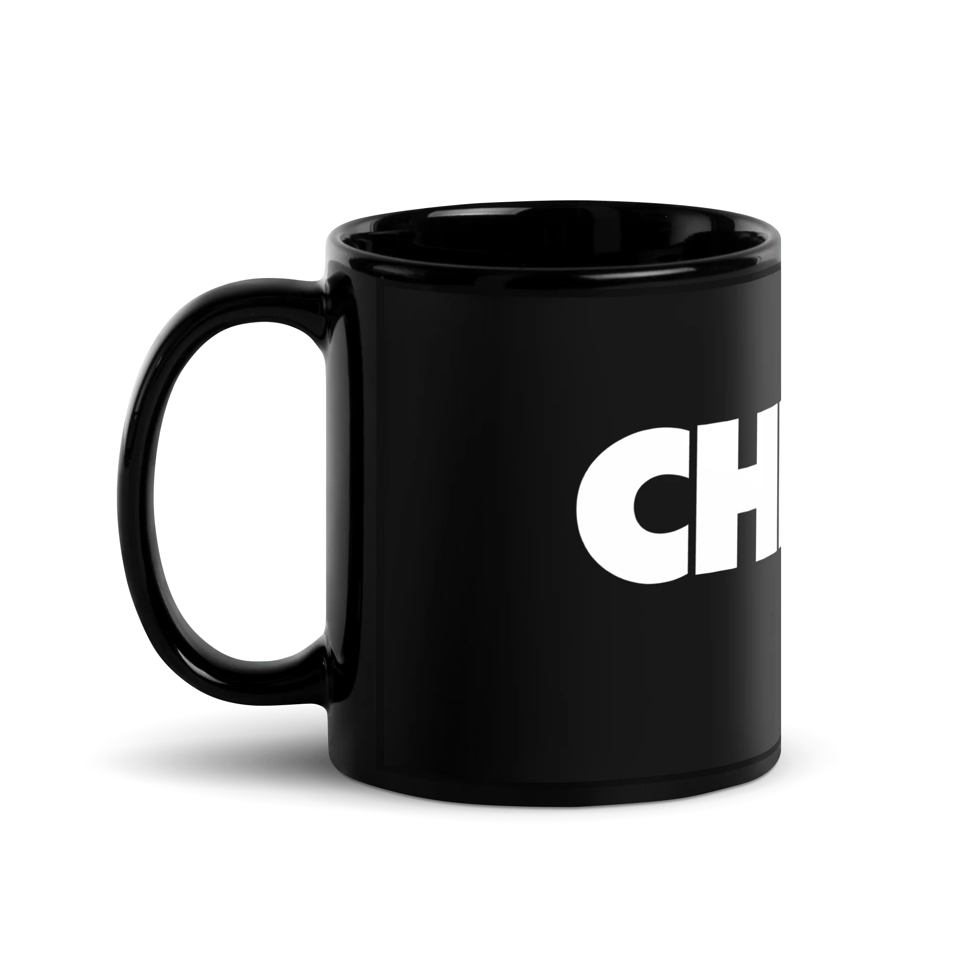 11oz "chexx" Black Glossy Mug - Image 3