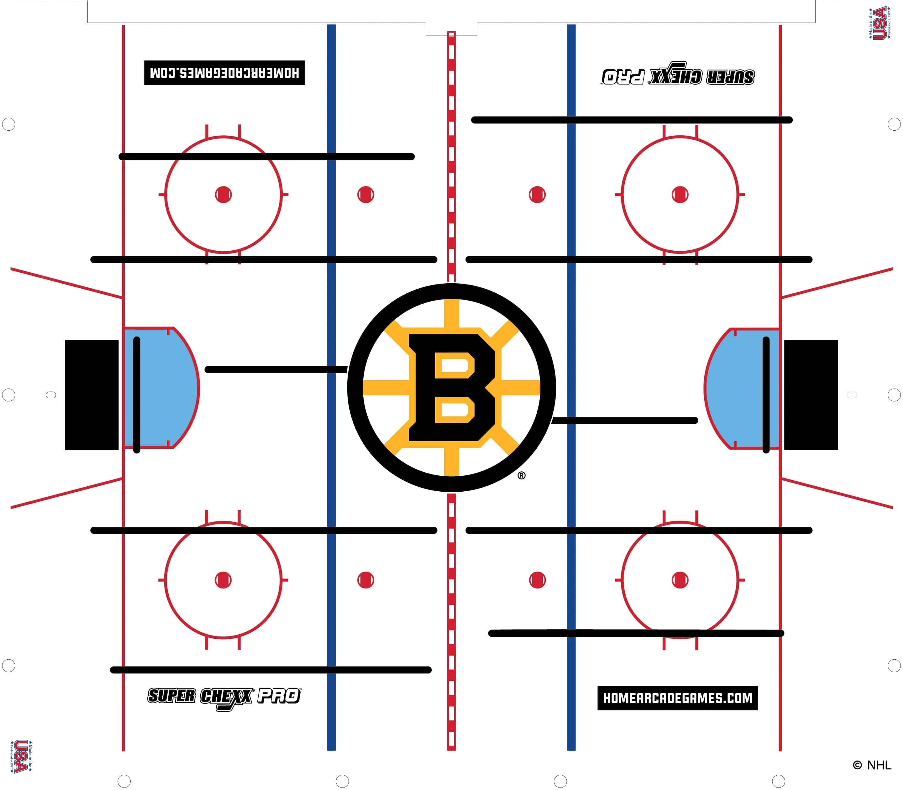Boston Bruins NHL Super Chexx Pro Bubble Hockey - Image 3