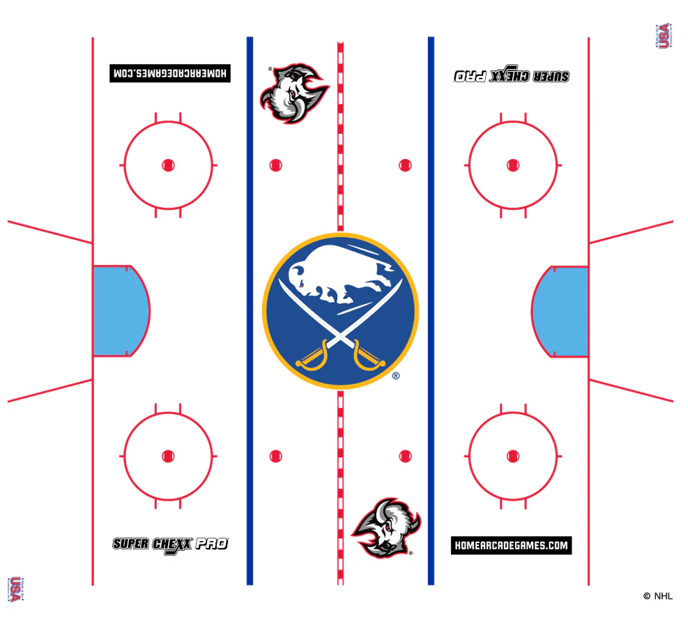 Buffalo Sabres (Goat Head) Special Edition Super Chexx Pro Bubble Hockey - Image 3