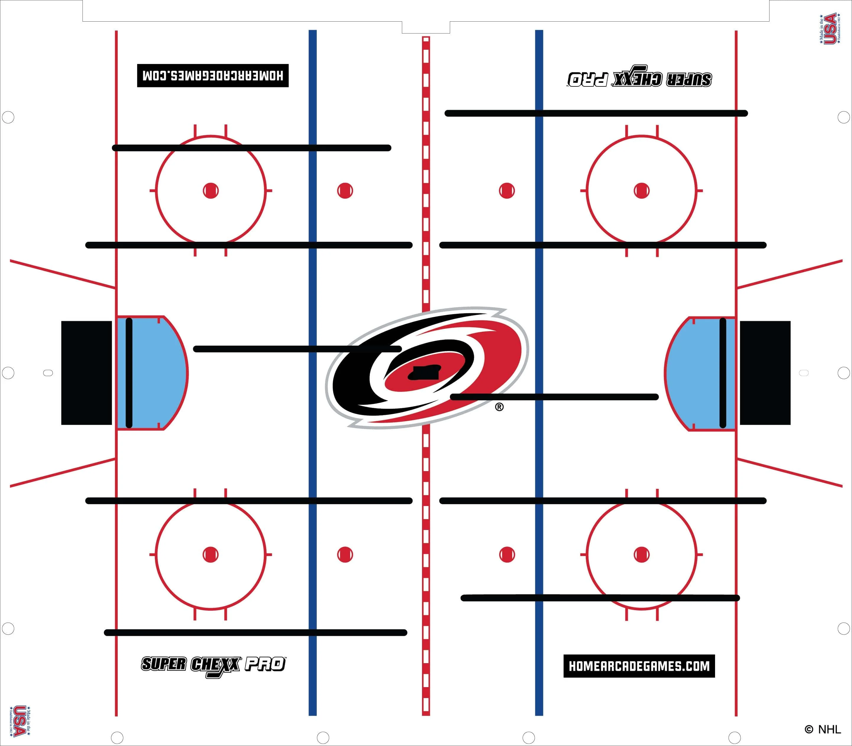 Carolina Hurricanes NHL Super Chexx Pro Bubble Hockey - Image 3