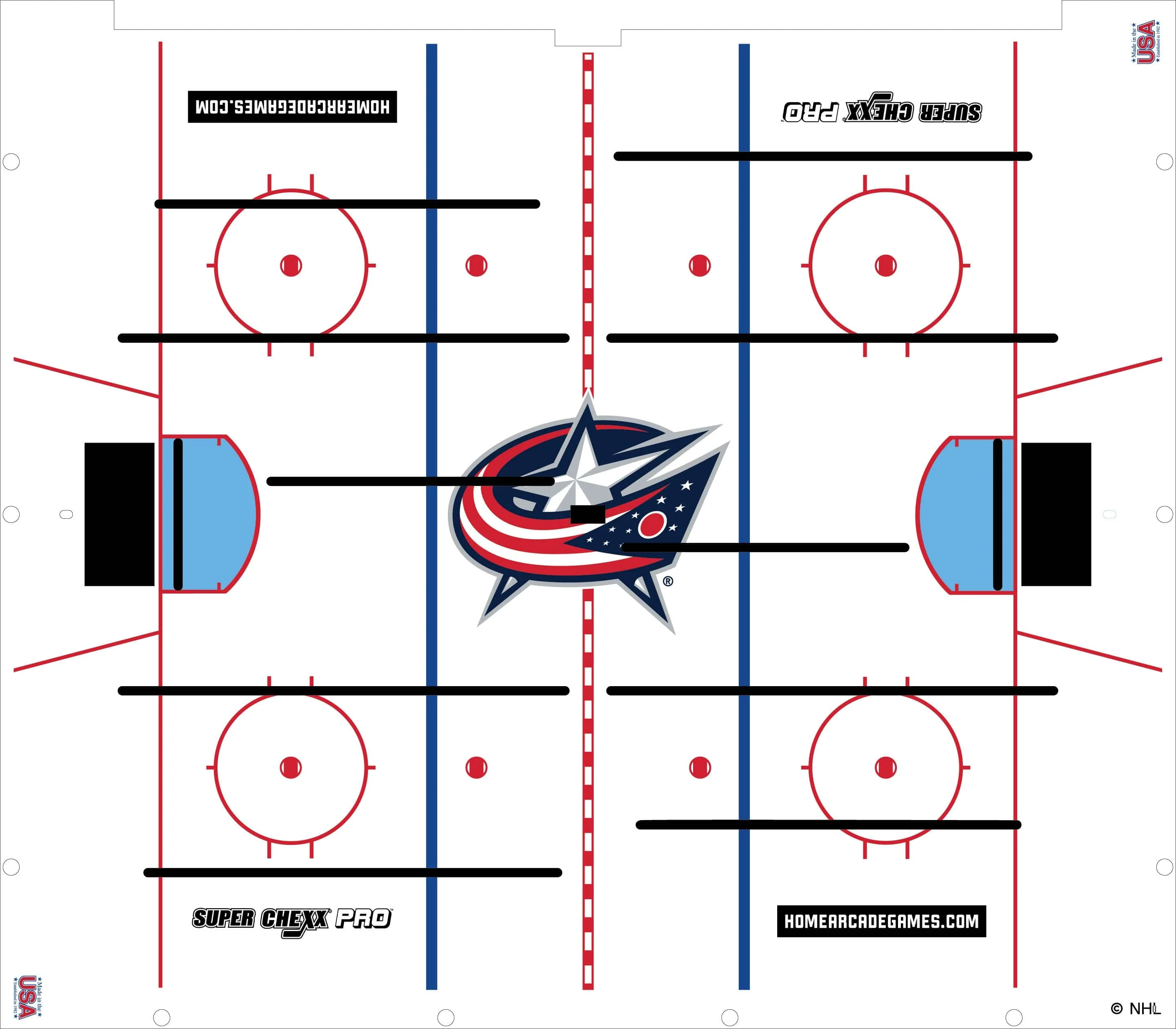 Columbus Blue Jackets NHL Super Chexx Pro Bubble Hockey - Image 3