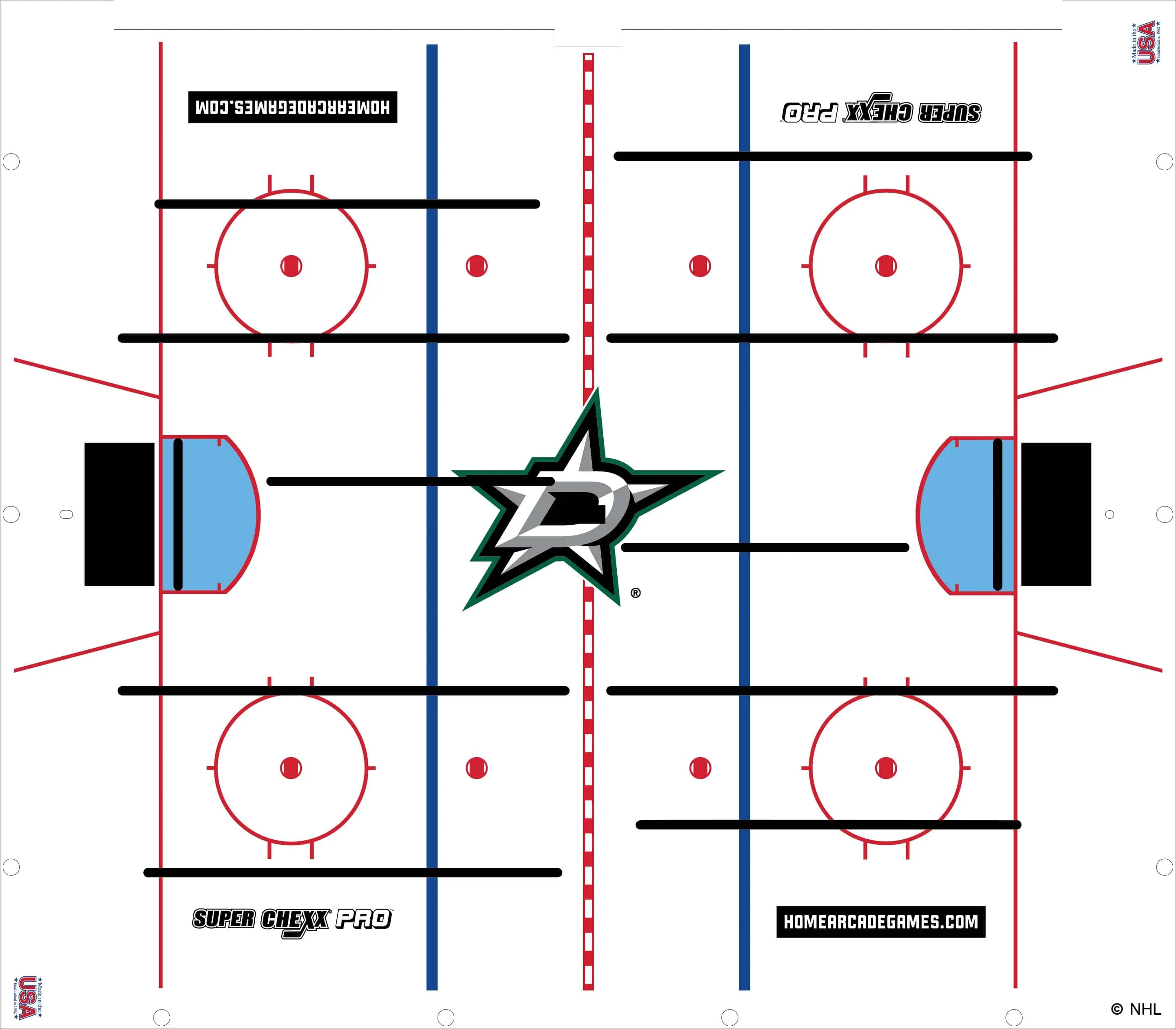 Dallas Stars NHL Super Chexx Pro Bubble Hockey - Image 3