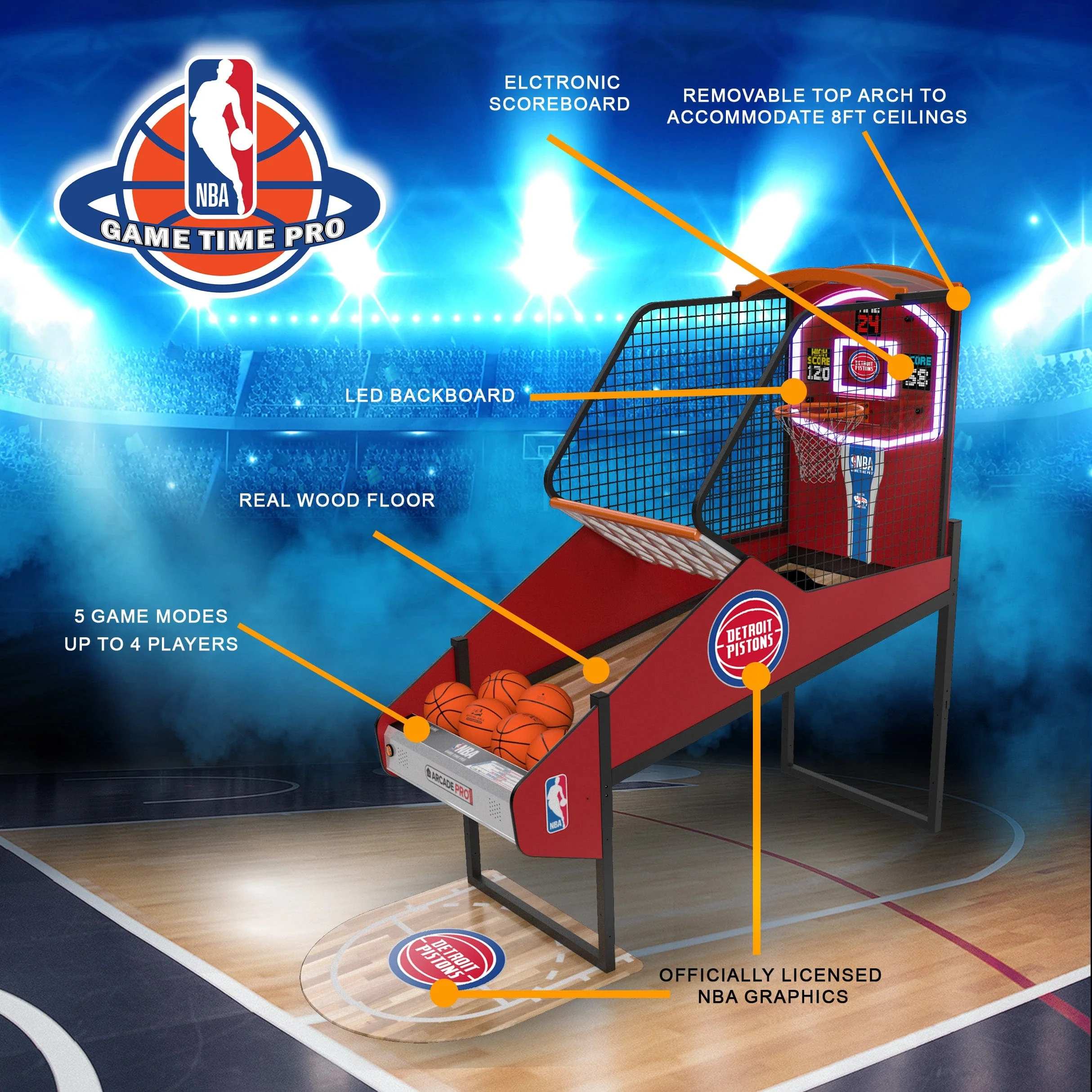 Detroit Pistons NBA Game Time Pro - Image 4