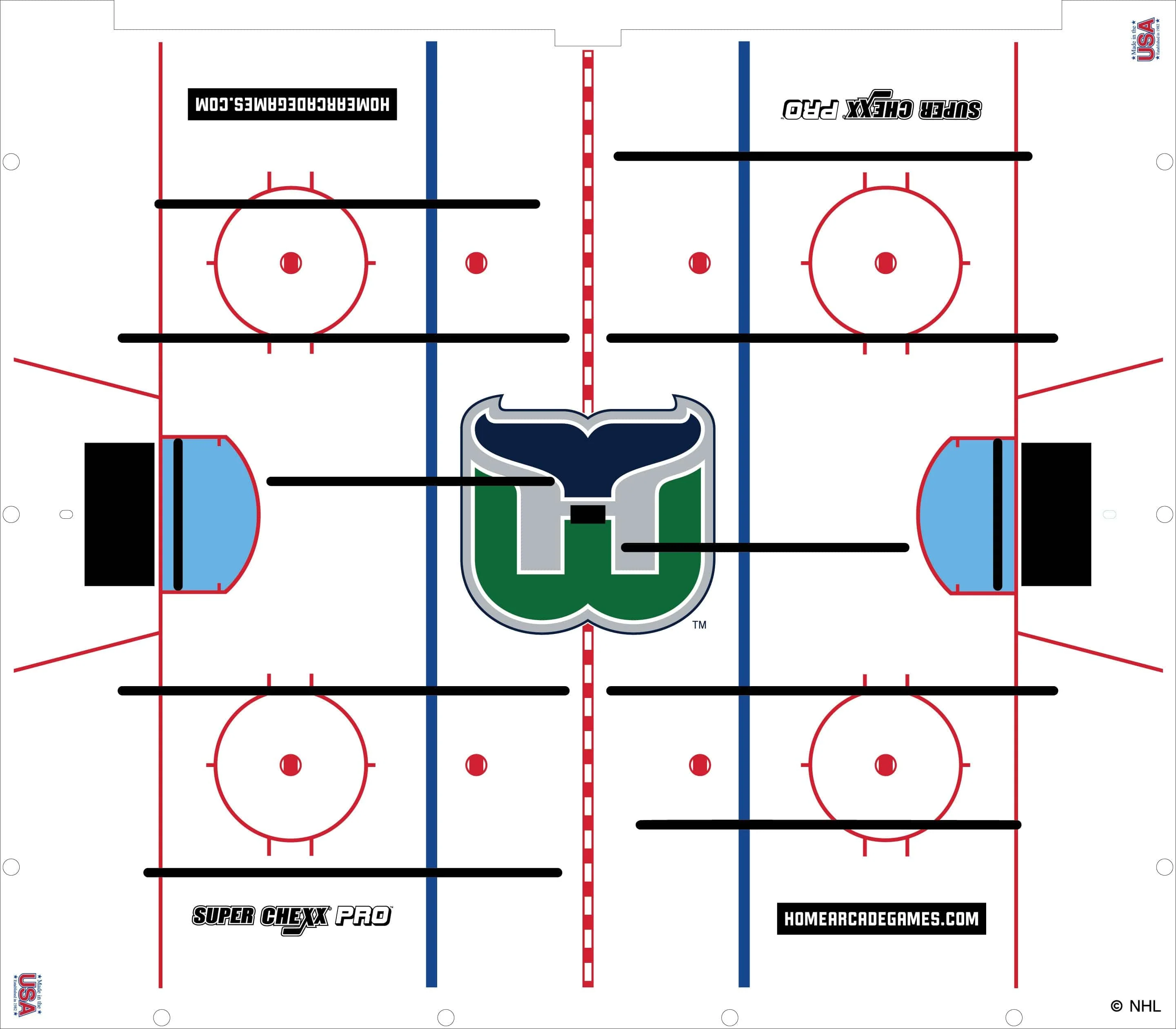 Hartford Whalers NHL Super Chexx Pro Bubble Hockey - Image 3