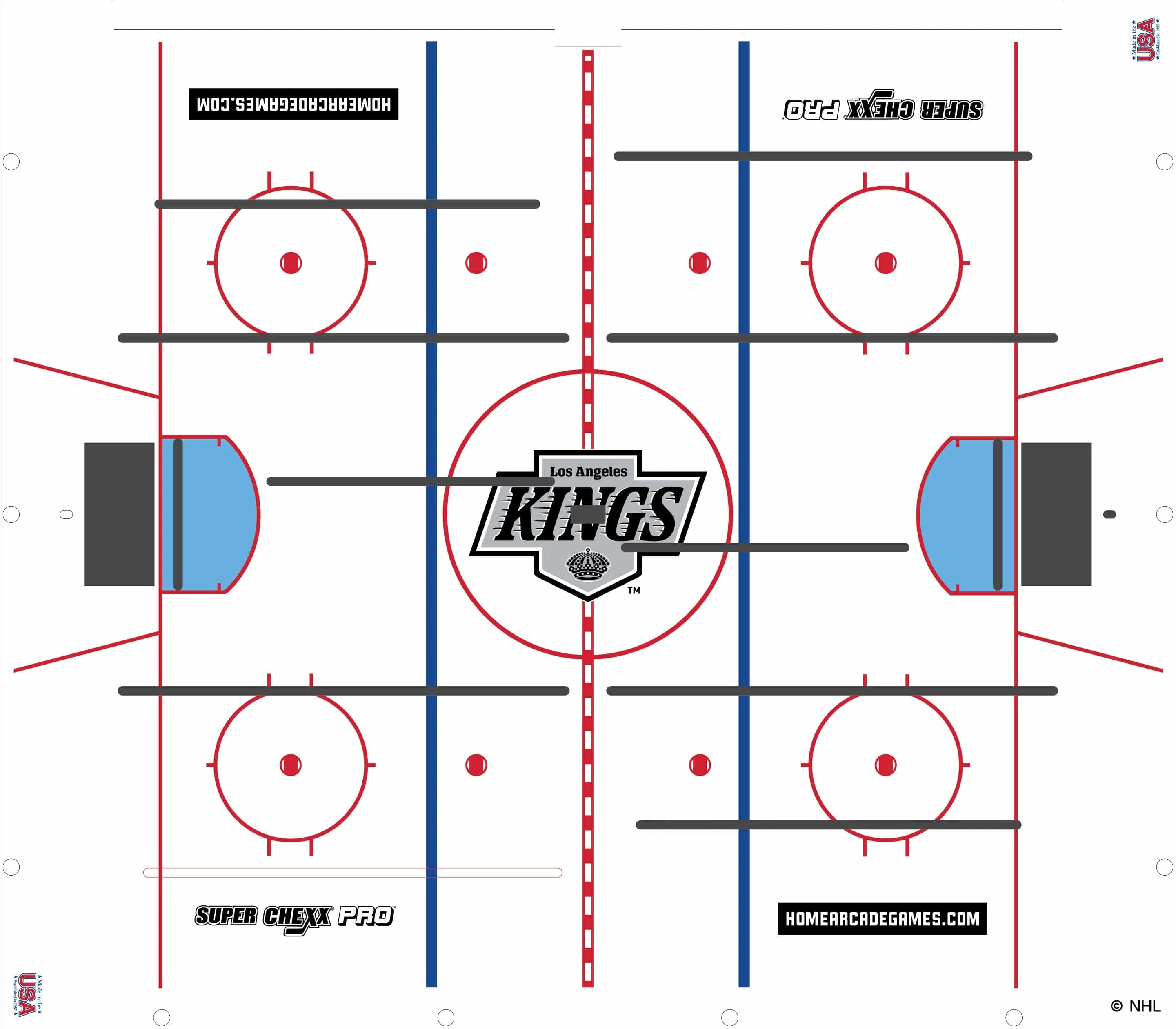 L.A. Kings NHL Super Chexx Pro Bubble Hockey - Image 3