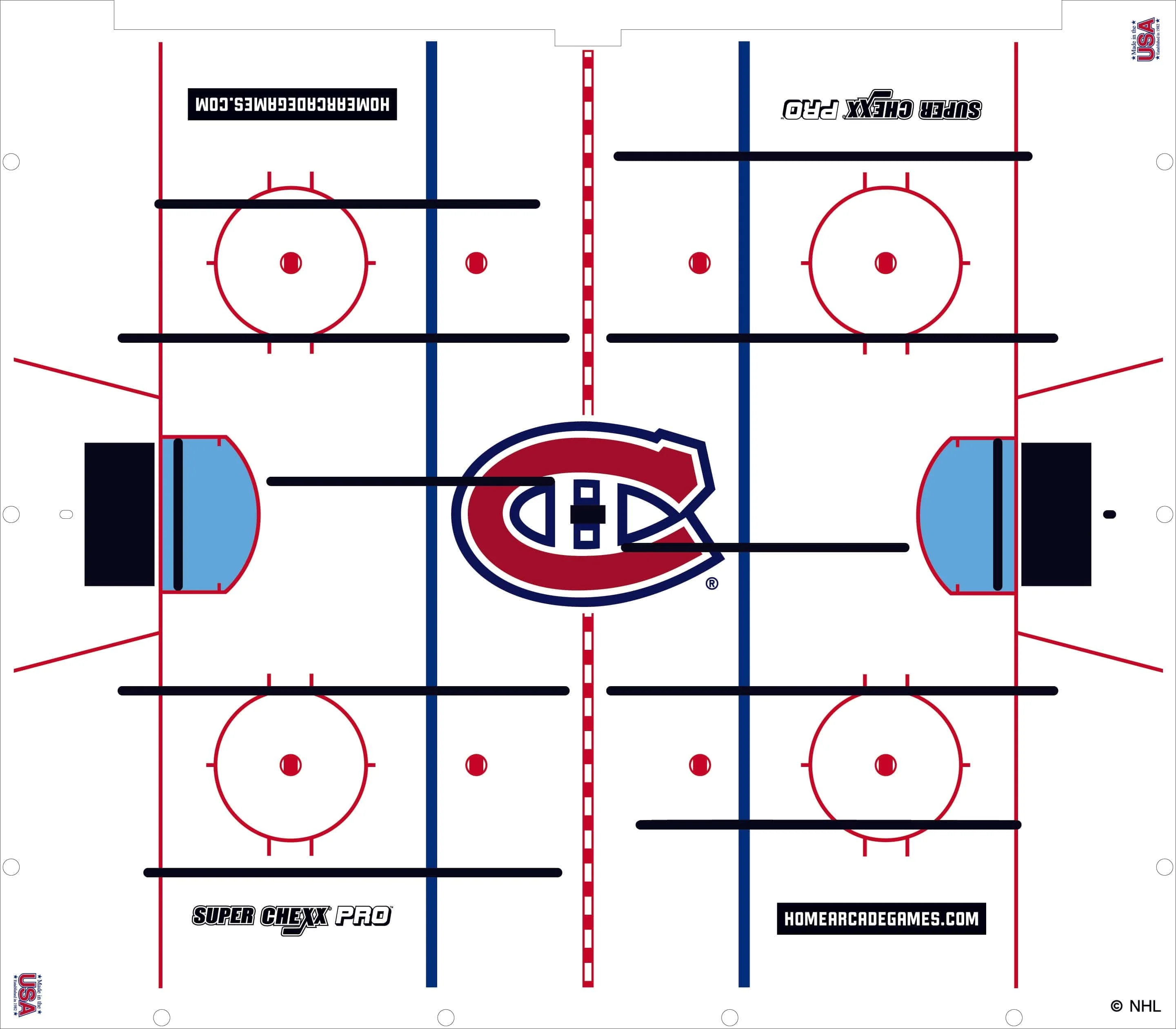 Montreal Canadiens NHL Super Chexx Pro Bubble Hockey - Image 3