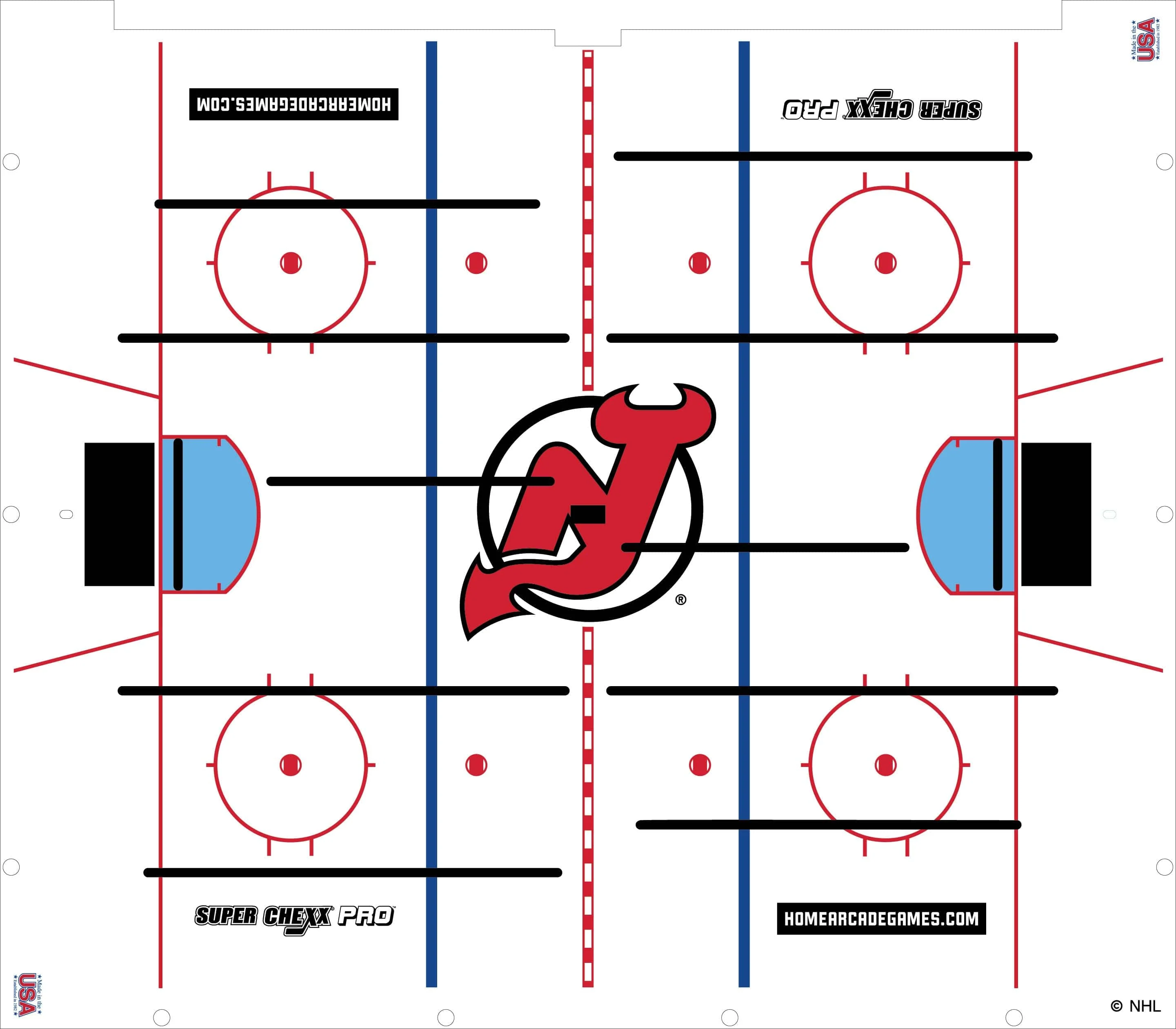 New Jersey Devils NHL Super Chexx Pro Bubble Hockey - Image 3
