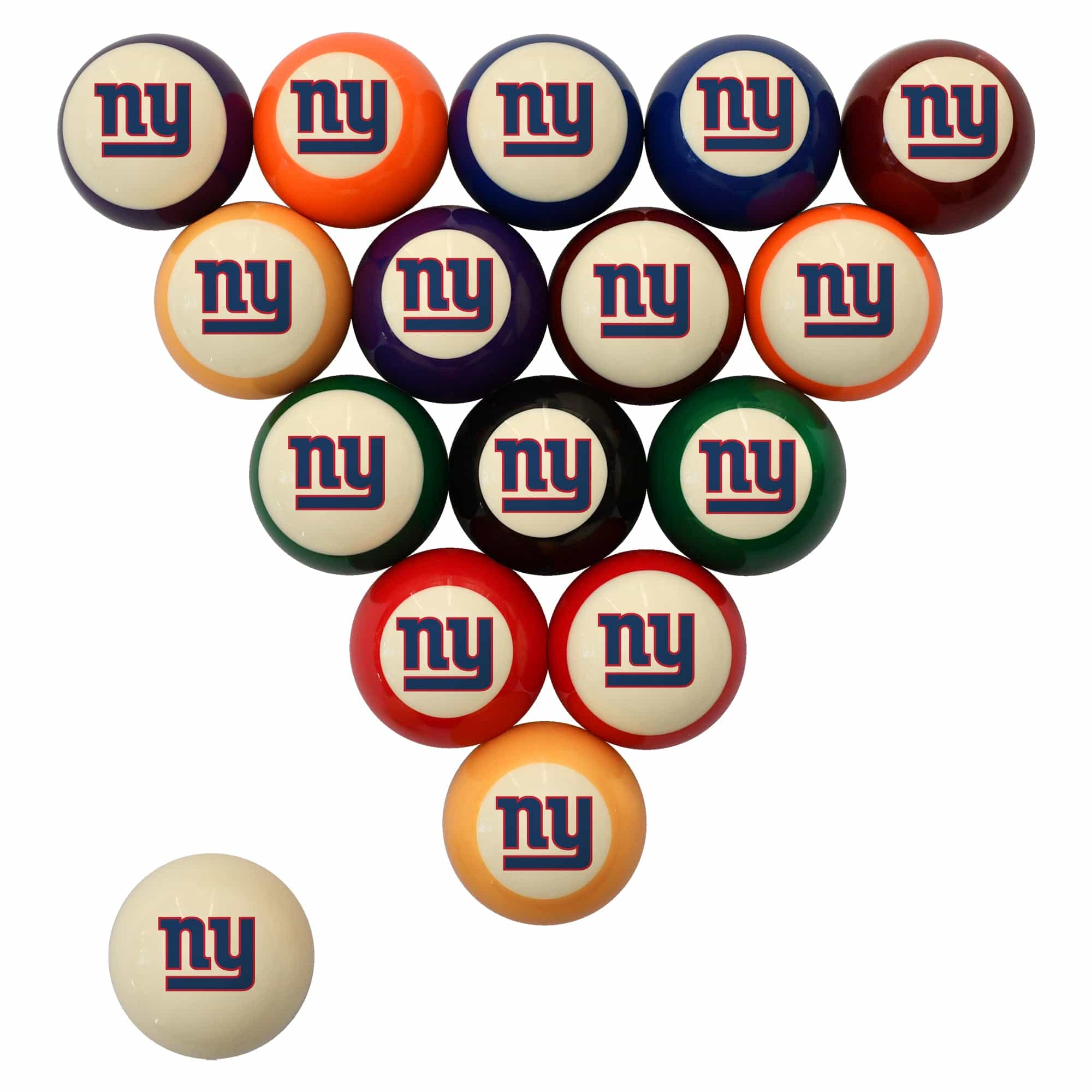 New York Giants Premium Pool Table Bundle - Walnut - Image 3