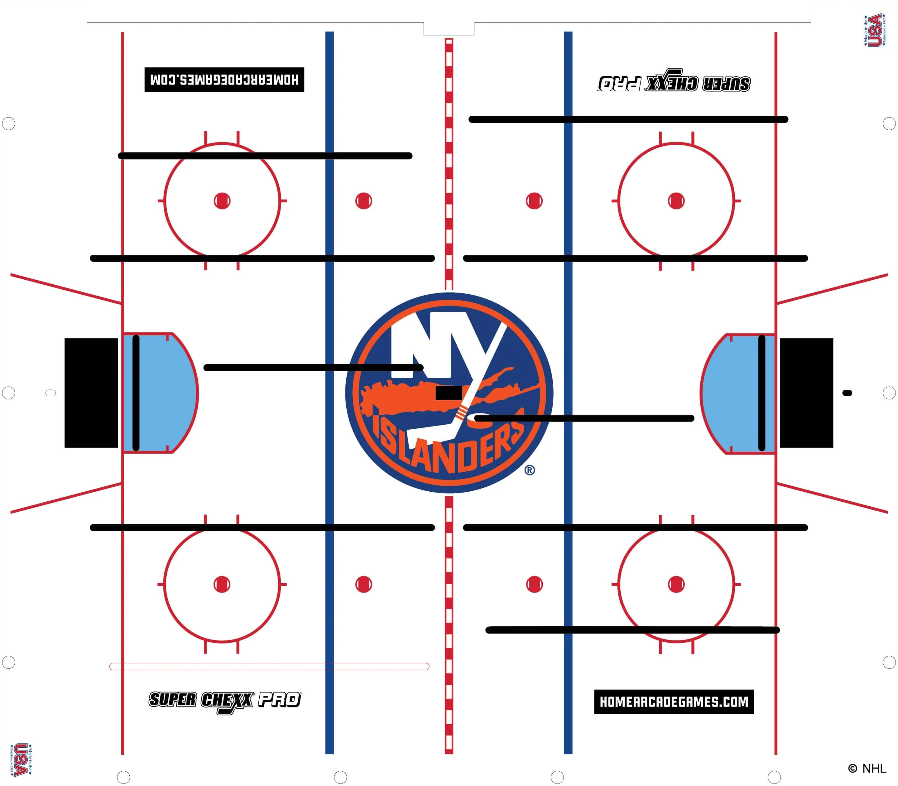 New York Islanders NHL Super Chexx Pro Bubble Hockey - Image 3