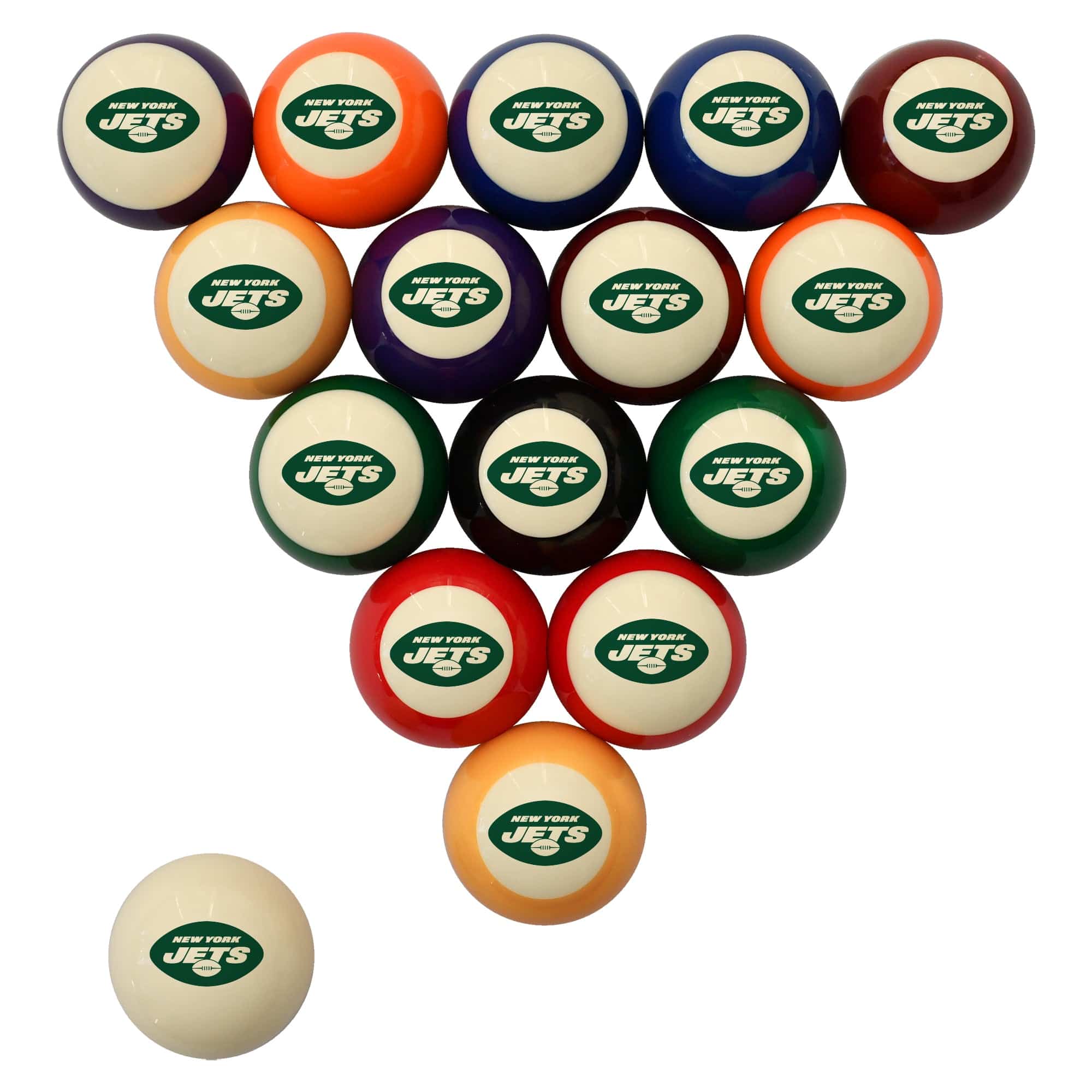 New York Jets Premium Pool Table Bundle - Walnut - Image 3