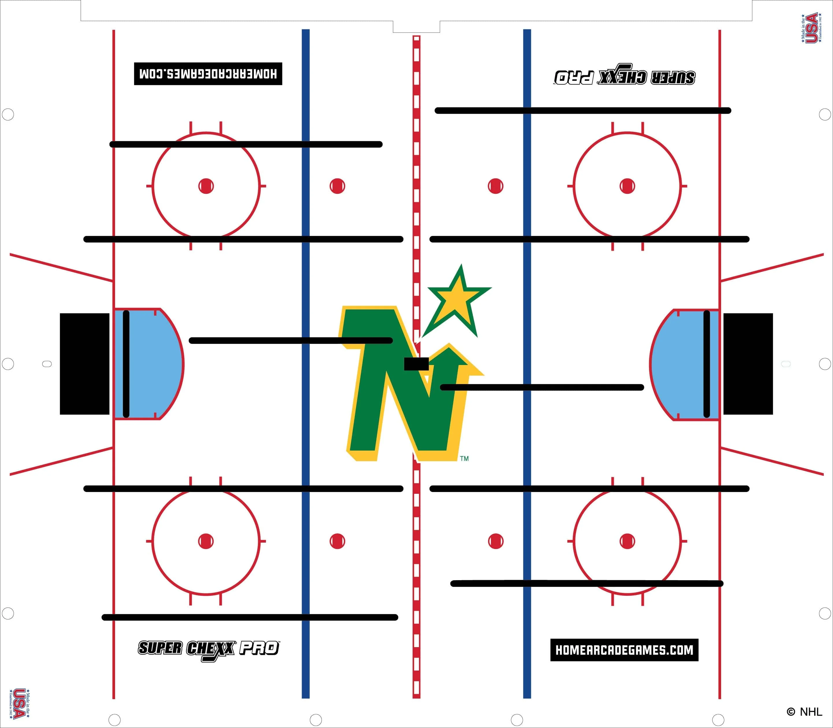 North Stars NHL Super Chexx Pro Bubble Hockey - Image 3