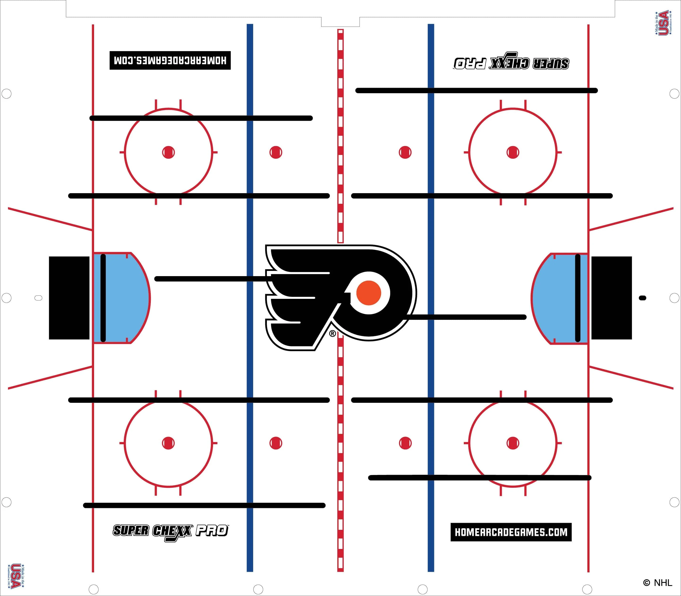 Philadelphia Flyers NHL Super Chexx Pro Bubble Hockey - Image 3