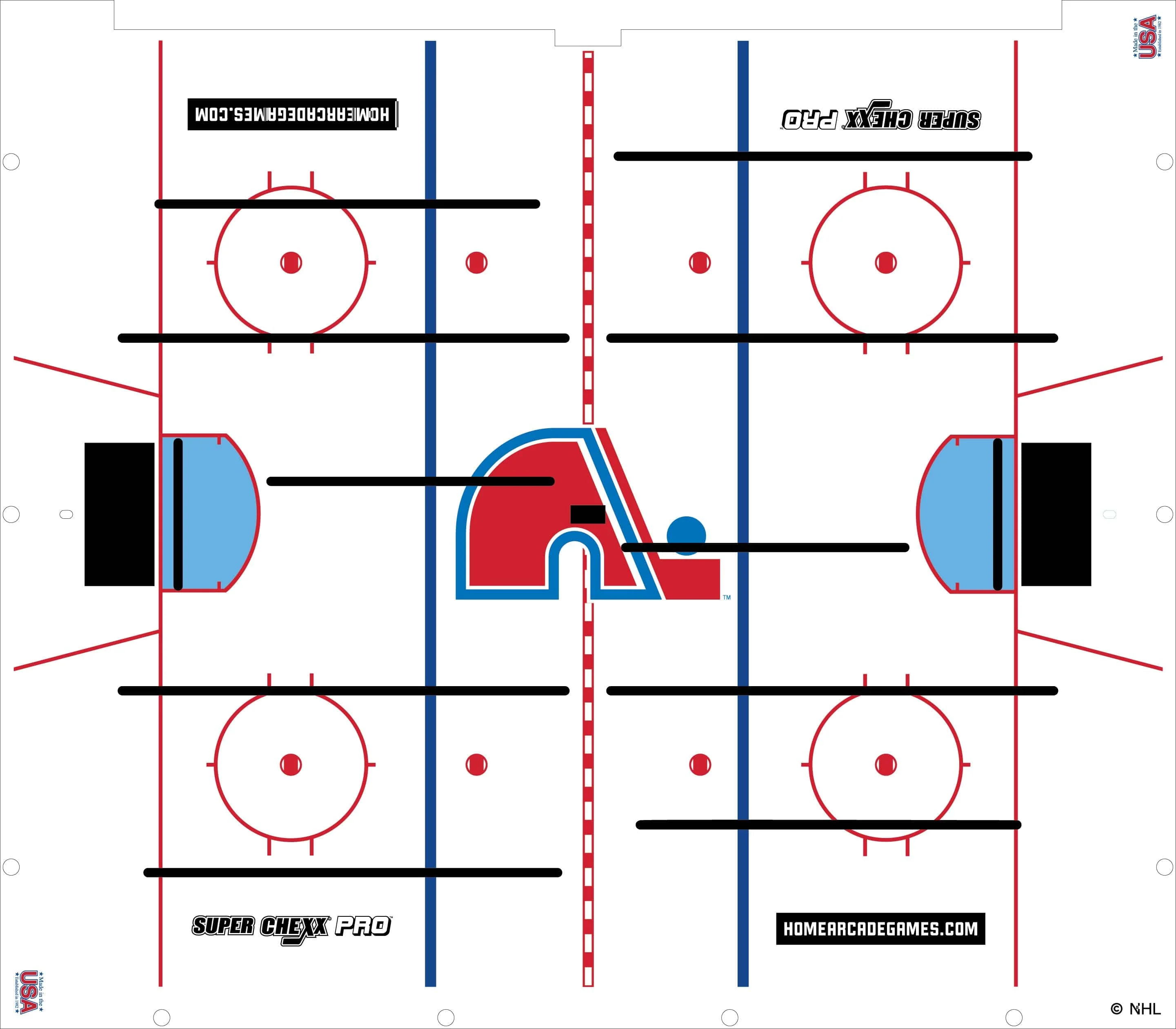 Quebec Nordiques NHL Super Chexx Pro Bubble Hockey - Image 3