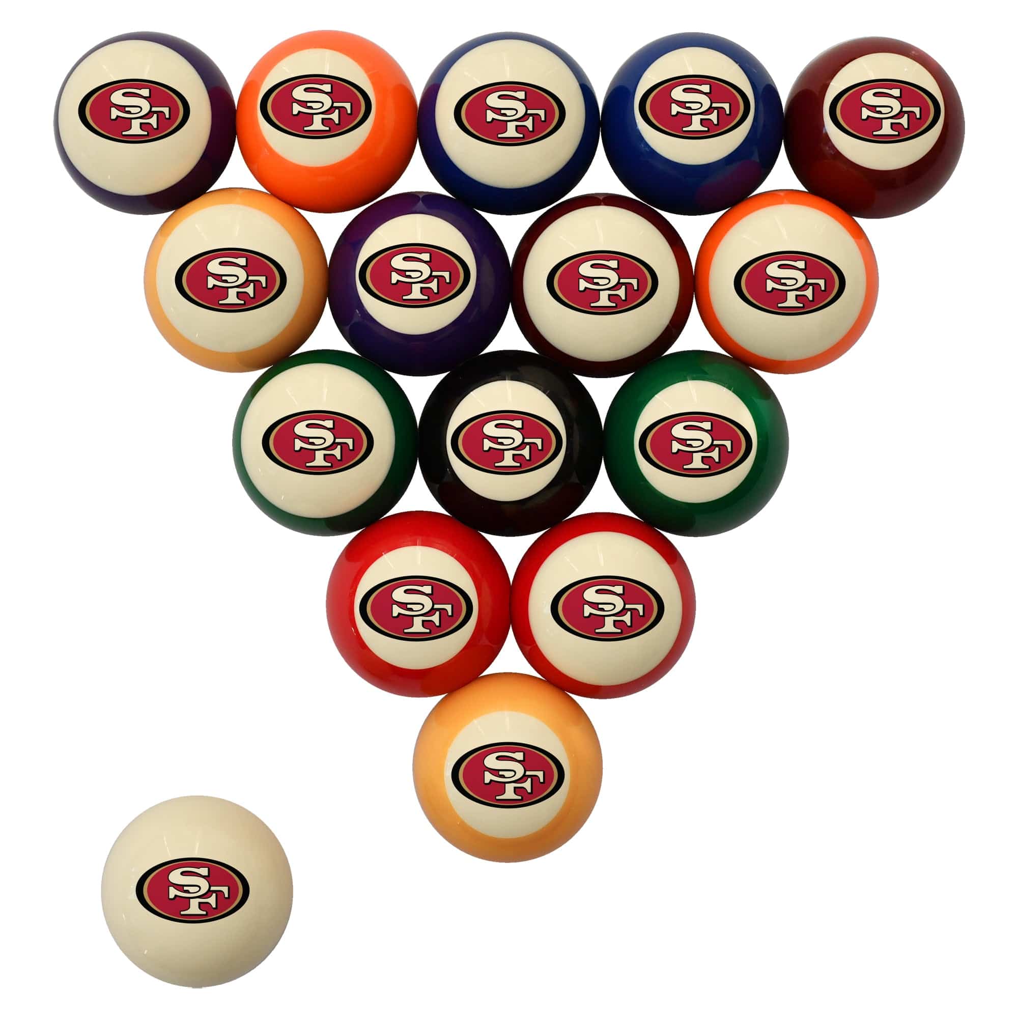 San Francisco 49ers Premium Pool Table Bundle - Walnut - Image 3