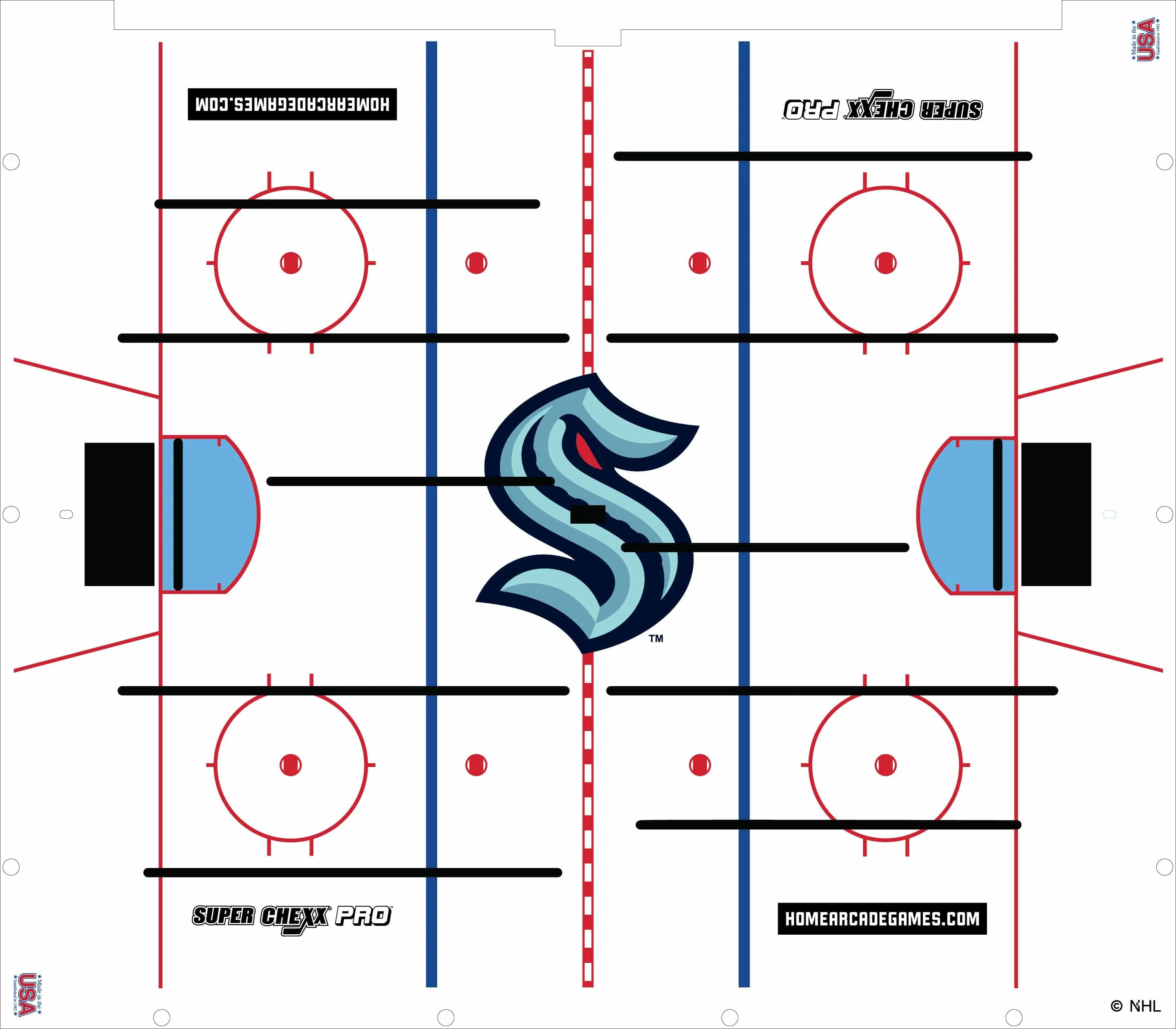 Seattle Kraken NHL Super Chexx Pro Bubble Hockey - Image 3