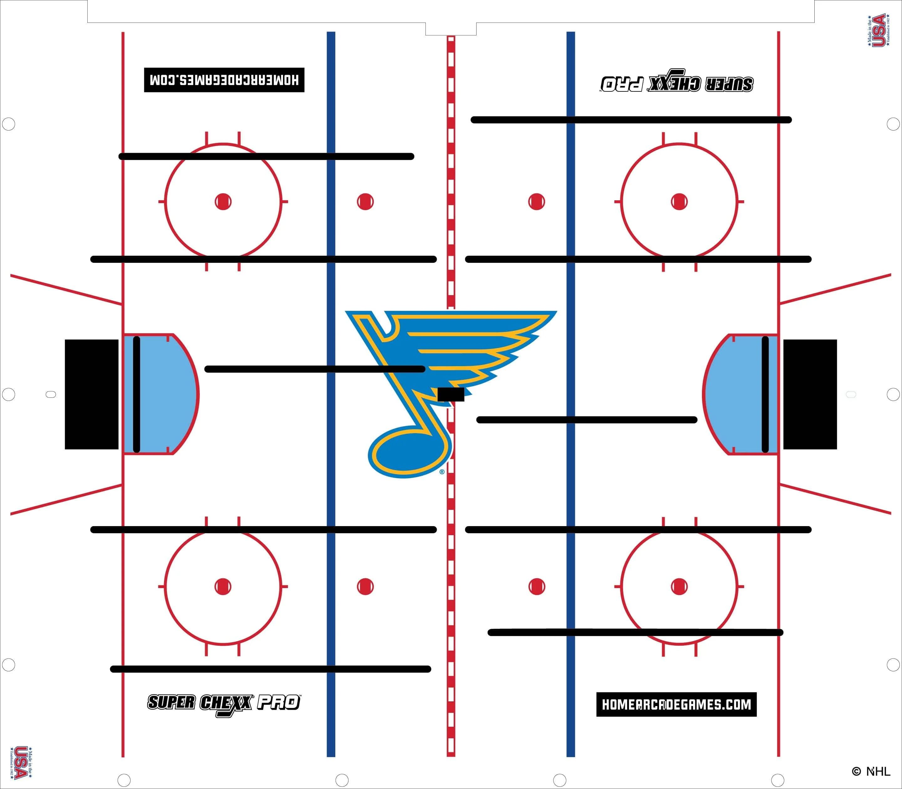 St. Louis Blues NHL Super Chexx Pro Bubble Hockey - Image 3