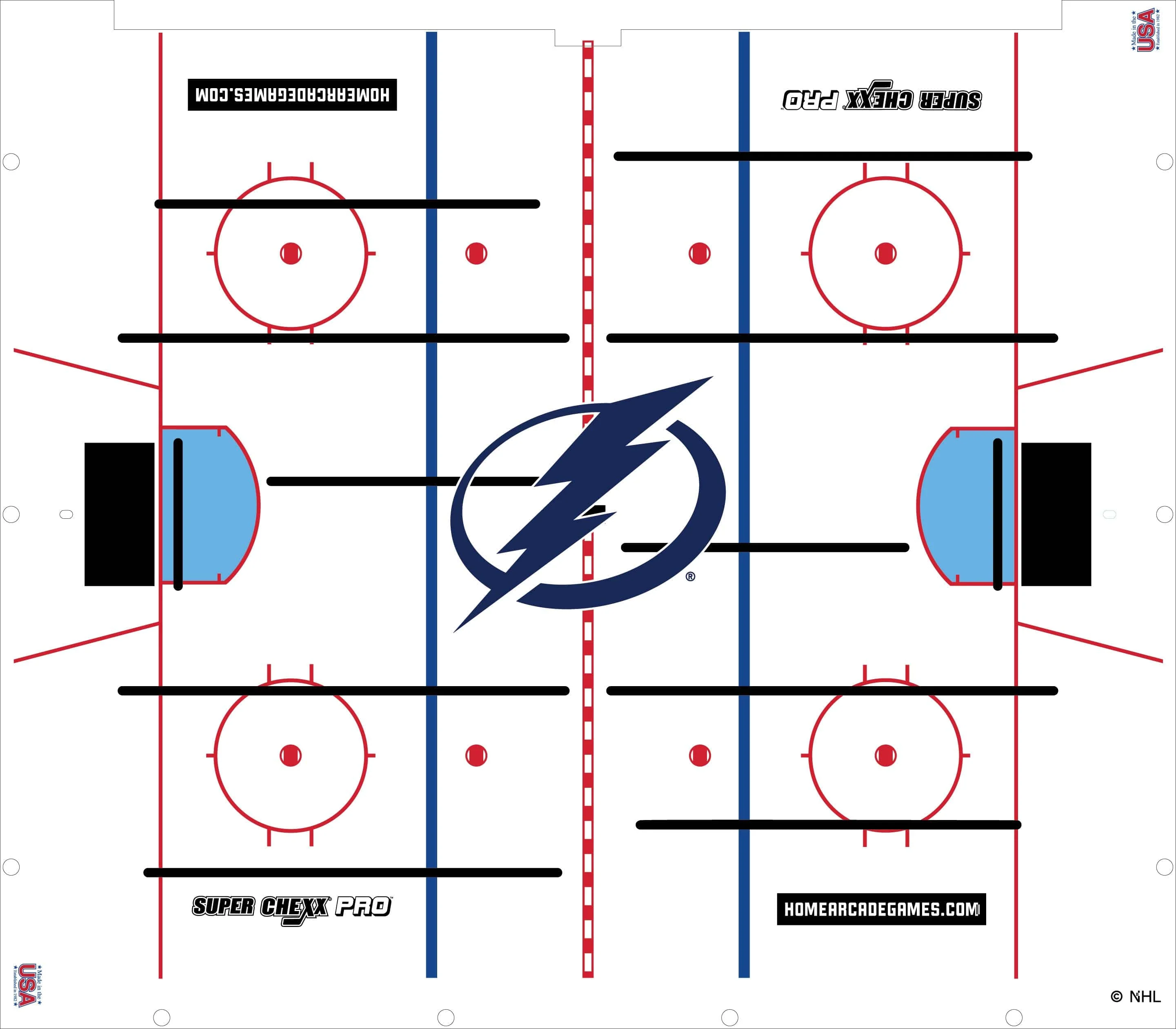 Tampa Bay Lightning NHL Super Chexx Pro Bubble Hockey - Image 3