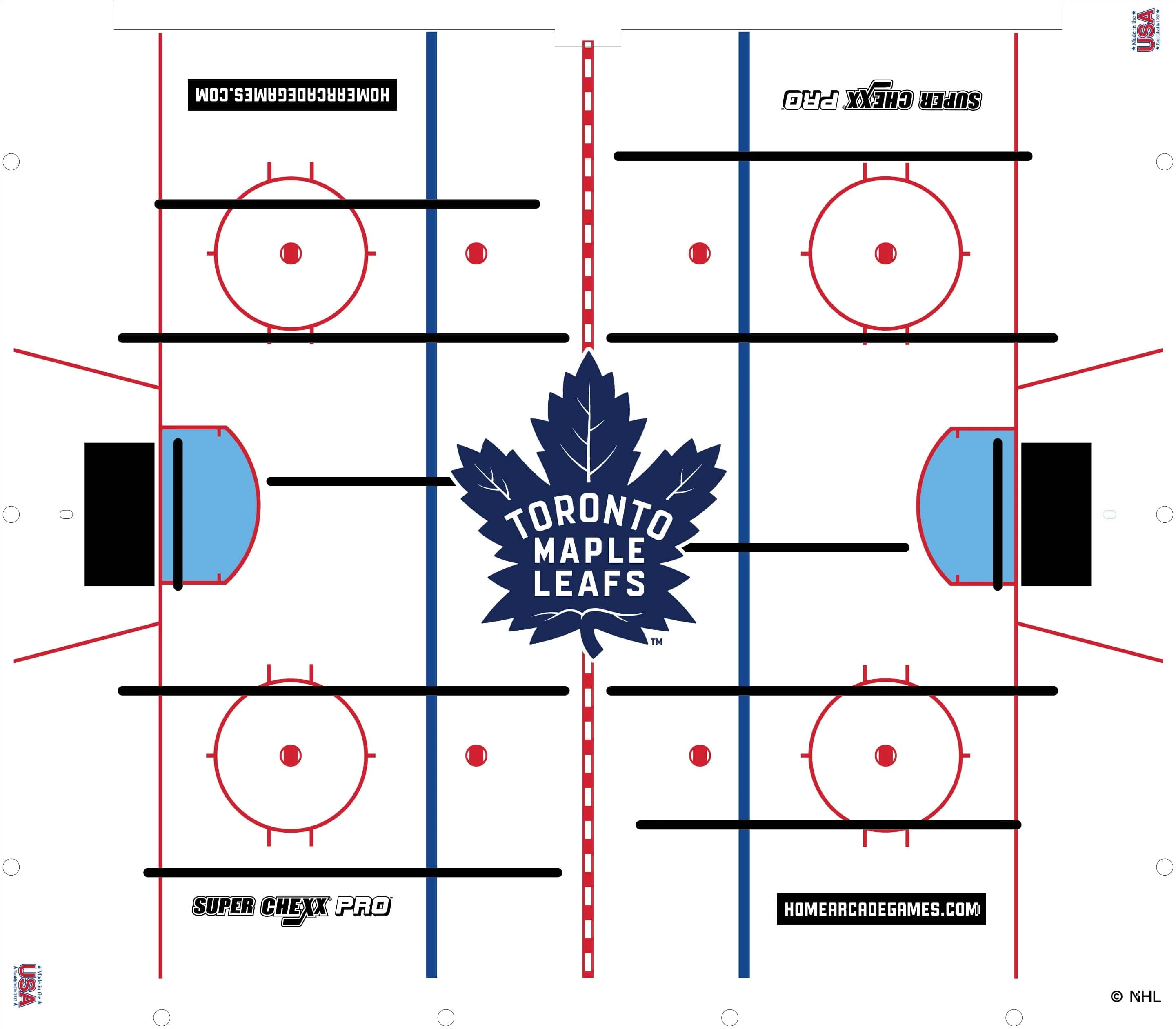 Toronto Maple Leafs NHL Super Chexx Pro Bubble Hockey - Image 3