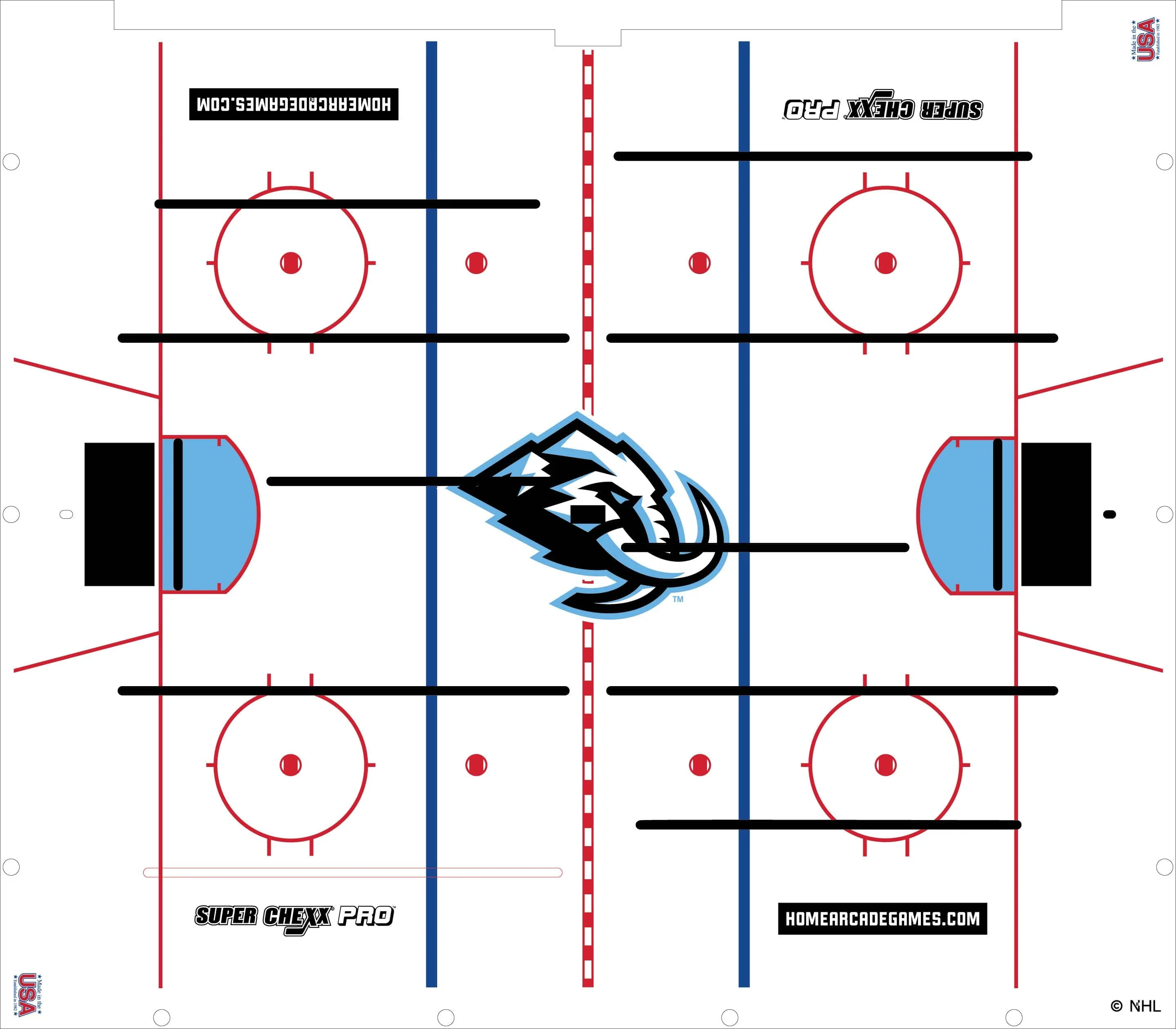 Utah Mammoth NHL Super Chexx Pro Bubble Hockey - Image 3