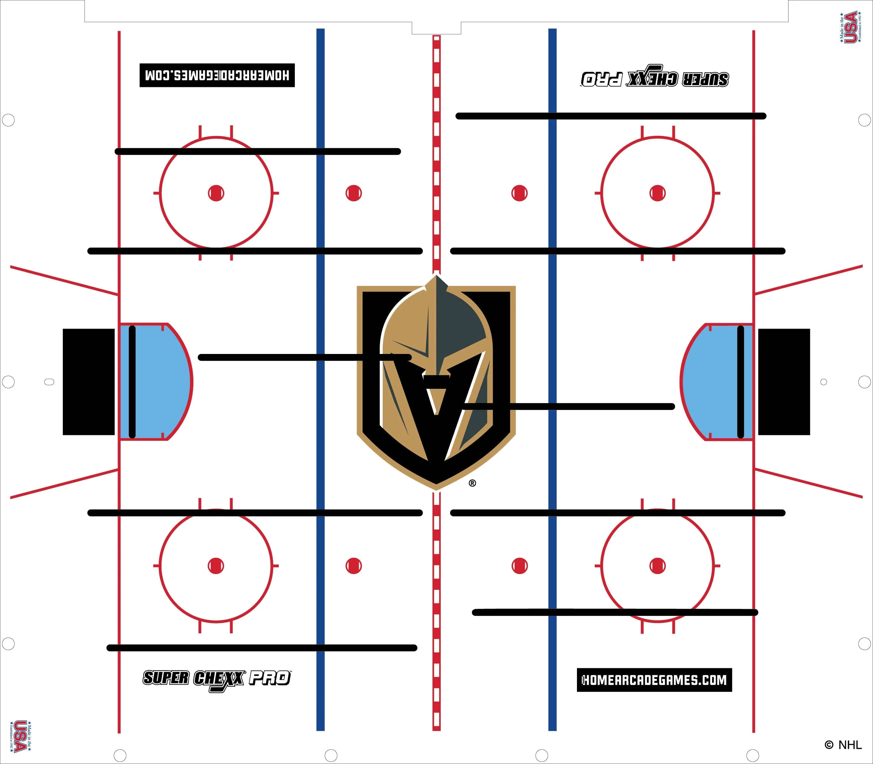 Vegas Golden Knights NHL Super Chexx Pro Bubble Hockey - Image 3