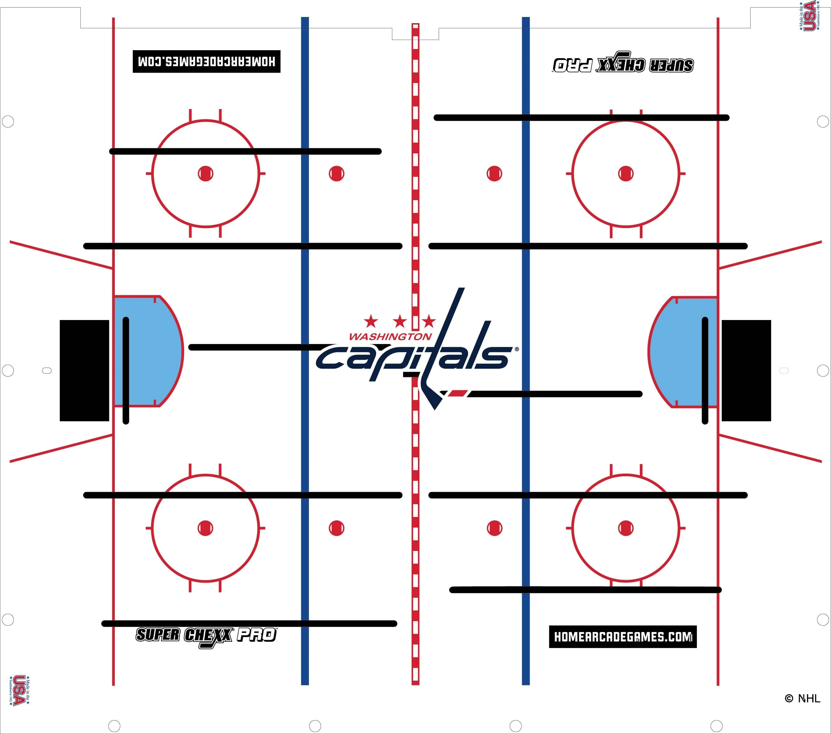 Washington Capitals NHL Super Chexx Pro Bubble Hockey - Image 3