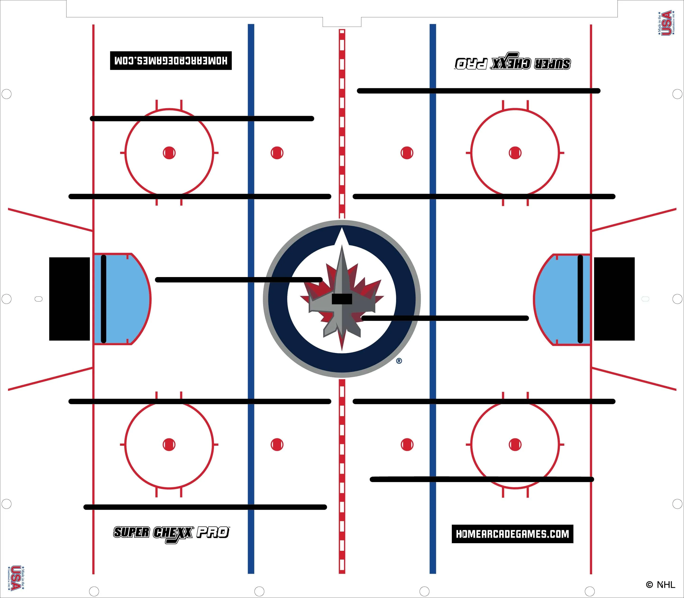 Winnipeg Jets NHL Super Chexx Pro Bubble Hockey - Image 4